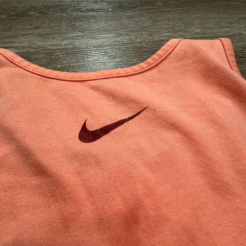 Nike Tank‎ Top Womens Medium Pink Spellout Logo Casual Workout Fitness Adult